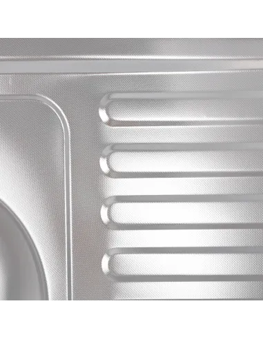 Мойка для кухни прямоугольная Zerix Z8060L-06-160MD Micro Decor 800x600x160 мм из нержавеющей стали