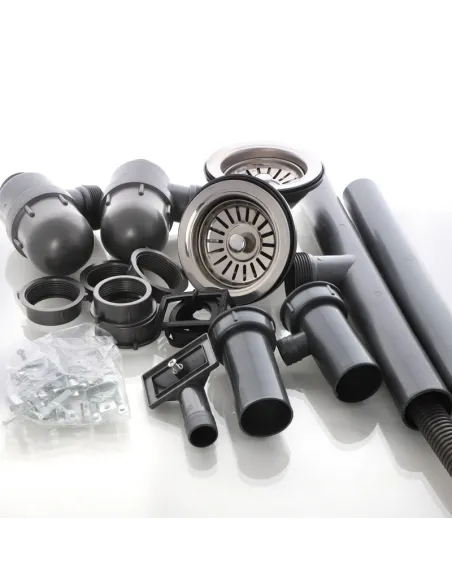 Мойка для кухни прямоугольная Zerix Z7848D-08-180MD Double Micro Decor 780x480x180 мм из нержавеющей стали, с двумя чашами