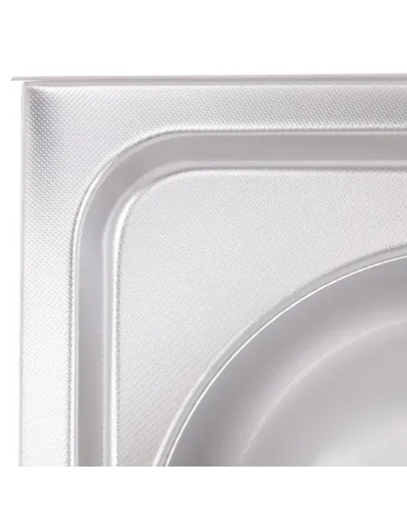 Мийка прямокутна для кухні Zerix Z8050D-08-180MD Double Micro Decor 800x500x180 мм з нержавіючої сталі, з двома чашами