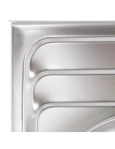 Мийка прямокутна для кухні Zerix Z8060B-08-180MD Double Micro Decor 800x600x180 мм з нержавіючої сталі, з двома чашами