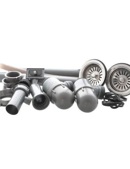 Мийка прямокутна для кухні Zerix Z8060B-08-180MD Double Micro Decor 800x600x180 мм з нержавіючої сталі, з двома чашами