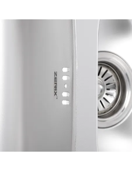 Мойка для кухни прямоугольная Zerix Z7850A-08-180MD Armonia Micro Decor 780x500x180 мм из нержавеющей стали, с двумя чашами