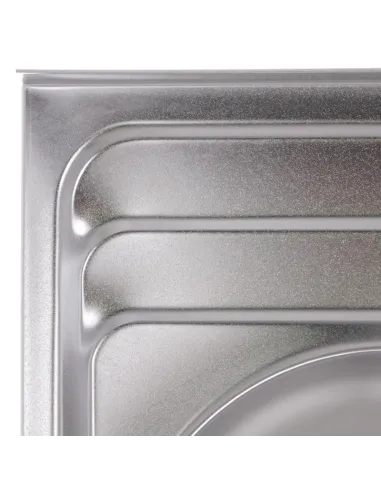 Мойка для кухни прямоугольная Zerix Z8060B-08-180E Satin 800x600x180 мм из нержавеющей стали, с двумя чашами