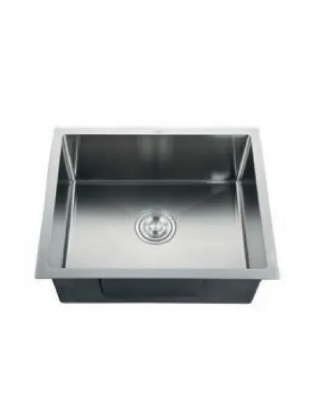 Мойка для кухни прямоугольная Zerix ZH4843S-215/1.0 Satin 480x430x215 мм из нержавеющей стали, с сушилкой для посуды