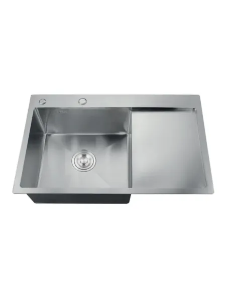 Мойка для кухни прямоугольная Zerix ZH7849L-215.SUS304/0.8 780x490x215 мм из нержавеющей стали