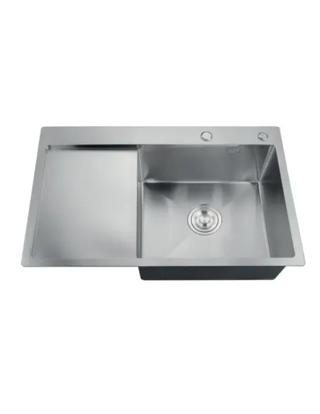 Мойка для кухни прямоугольная Zerix ZH7849R-215.SUS304/0.8 780x490x215 мм из нержавеющей стали