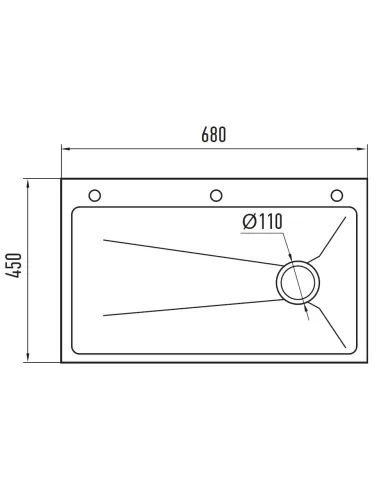 Мойка для кухни прямоугольная Zerix ZH6845-SET-05/0.8 Nano-Black 680x450x220 мм из нержавеющей стали, с корзиной и разделочной д