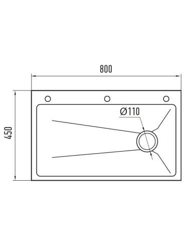 Мойка для кухни прямоугольная Zerix ZH8045-SET-05/0.8 Nano-Black 800x450x220 мм из нержавеющей стали, с корзиной и разделочной д