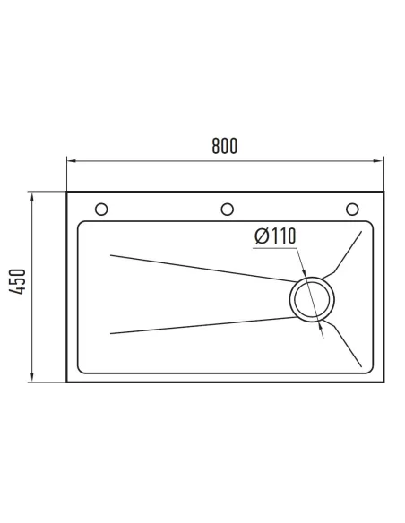 Мойка для кухни прямоугольная Zerix ZH8045-SET-05/0.8 Nano-Black 800x450x220 мм из нержавеющей стали, с корзиной и разделочной д