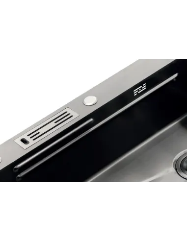 Мийка для кухні прямокутна Mixxus Premium MH7545-SET-05 Micro Decor Nano-Silver 750x450x220 мм з нержавіючої сталі.