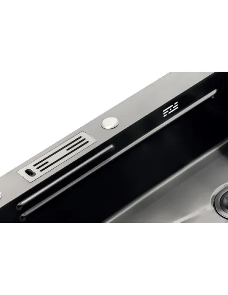 Мойка для кухни прямоугольная Mixxus Premium MH7545-SET-05 Nano-Silver 750x450x220 мм из нержавеющей стали, с корзиной и раздело