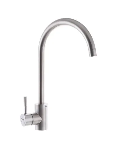 Мойка для кухни прямоугольная Mixxus SET-6045-200x1.0-Satin 600x450x200 мм из нержавеющей стали, смеситель, корзина и диспенсер 