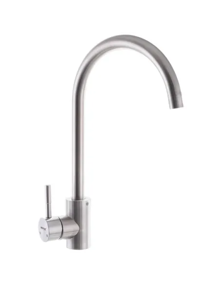 Мийка для кухні прямокутна Mixxus SET-6045-200x1.0-Satin 600x450x200 мм з нержавіючої сталі, змішувач, кошик та диспенсер у комп