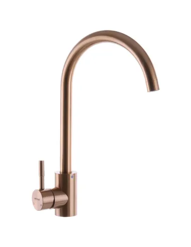 Мийка для кухні прямокутна Mixxus SET-7843D-220x1.0-PVD Броза 780x430x220 мм з нержавіючої сталі, з двома чашами, змішувач та ди