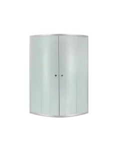 Душова кабіна без піддону Lidz Latwa SC80x80.SAT.MID.FR, напівкругла