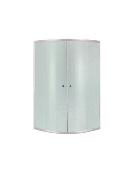 Душова кабіна без піддону Lidz Latwa SC80x80.SAT.MID.FR, напівкругла