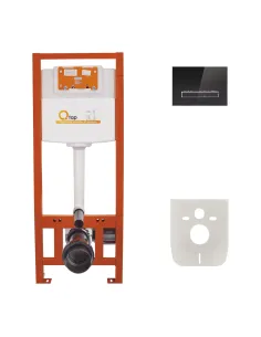 Инсталляция для унитаза Q-Tap Nest ST QT0133M425V1107GB 4 в 1 с кнопкой слива 3/6