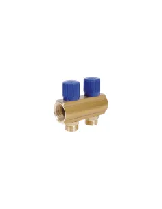 Колектор для теплого пола Icma 1105 Blue SD00049605, 1 дюйм, 2 выхода