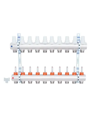 Колектор для теплого пола Icma K013 SD00005248 10 выходов, с расходомерами