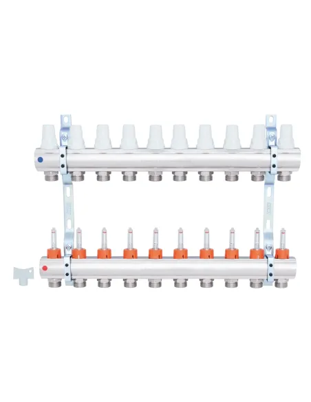 Колектор для теплого пола Icma K013 SD00005248 10 выходов, с расходомерами