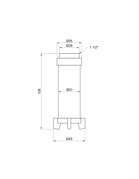 Многоразовый картридж Icma 752 SD00010283 1 х 1,25 дюйма, сетчатый