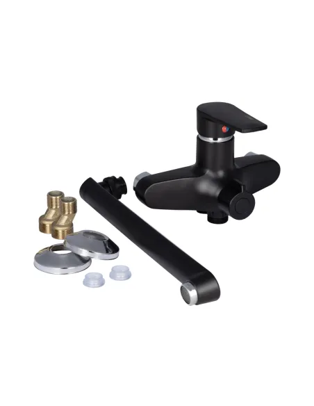 Смеситель для ванны Brinex 35B 005 черный, пластик