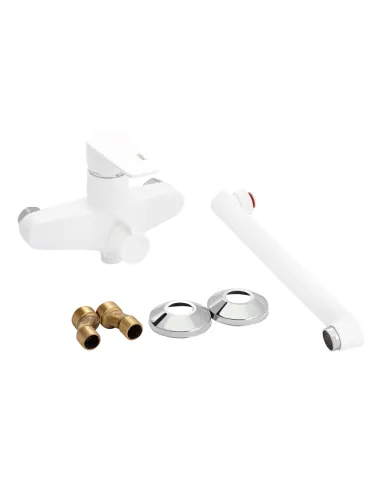 Змішувач для ванни Brinex 35W 005 білий, пластик