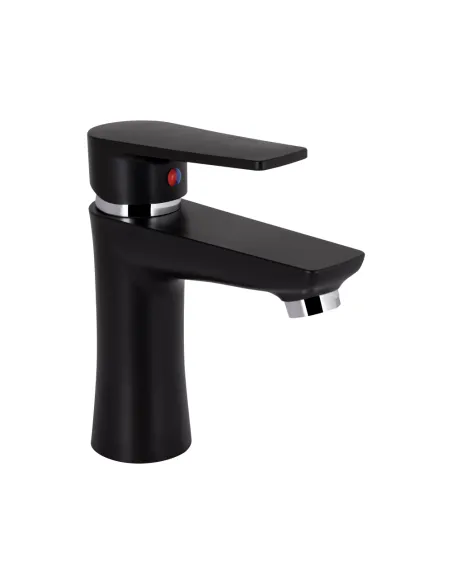 Смеситель для умывальника Brinex 35B 001 черный, пластик