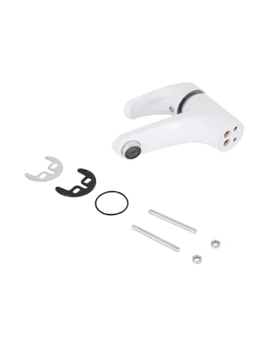 Змішувач для умивальника Brinex 36W 001 білий, пластик