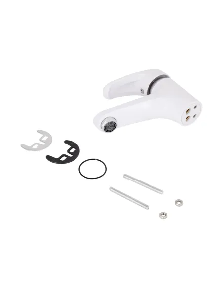 Смеситель для умывальника Brinex 36W 001 белый, пластик