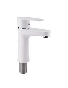 Смеситель для умывальника Brinex 37W 001 белый, пластик