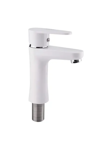 Змішувач для умивальника Brinex 37W 001 білий, пластик