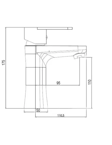 Змішувач для умивальника Brinex 37W 001 білий, пластик