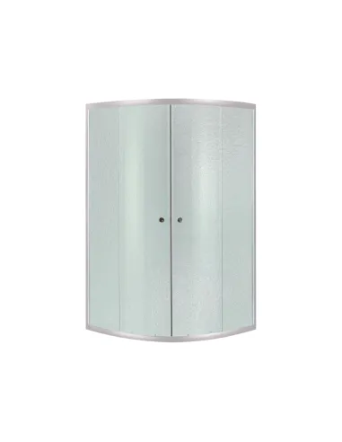 Душова кабіна Lidz Latwa SC80x80.SAT.MID.FR напівкругла, з високим піддоном