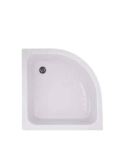 Душевая кабина Lidz Latwa SC80x80.SAT.MID.FR полукруглая, с высоким поддоном