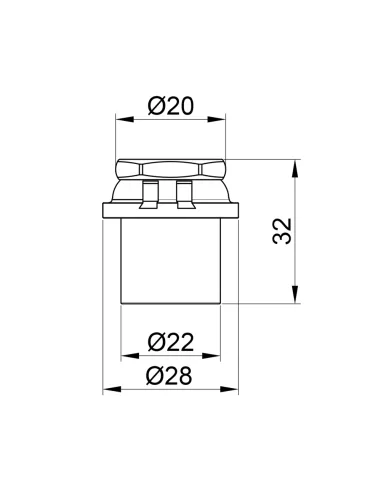 Заглушка - пресс Icma 417 SD00032947 20 мм