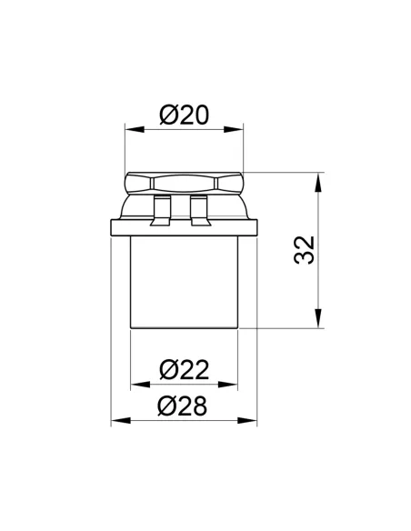 Заглушка - пресс Icma 417 SD00032947 20 мм