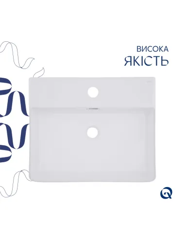 Керамическая раковина Q-Тap Nando LT SD00053447 White, 500х420х130 мм подвесная