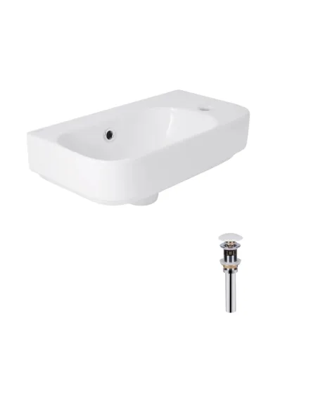 Керамічна раковина Q-Тap Tern SD00053452 White, 450х250х158 мм підвісна