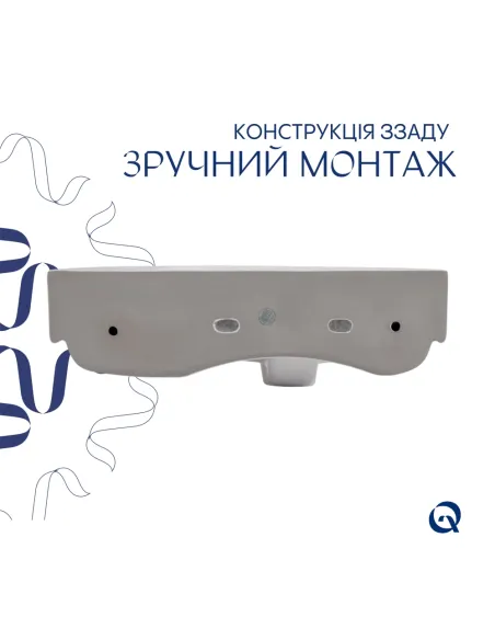 Керамічна раковина Q-Тap Tern SD00053452 White, 450х250х158 мм підвісна