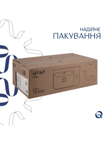 Керамическая раковина Q-Тap Tern SD00053452 White, 450х250х158 мм подвесная