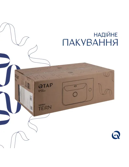 Керамическая раковина Q-Тap Tern SD00053452 White, 450х250х158 мм подвесная