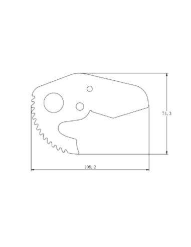Лезвие для ножниц Thermo Alliance PRO-001 SD00054484, 20 - 40 мм