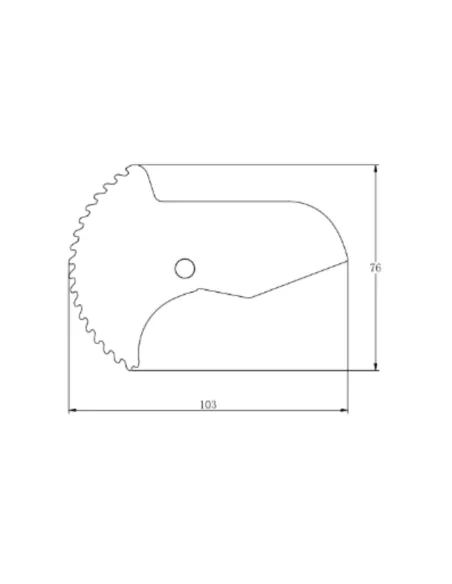 Лезо для ножиць Thermo Alliance STD-002 SD00054486, 20 - 40 мм