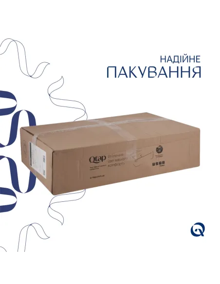 Накладна раковина Q-Тap Dove SD00053433 White, 635x420x150 мм, овальна з донним клапаном