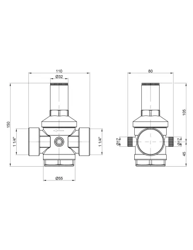 Редуктор тиску Icma 246 SD00008054 1,25 дюйми