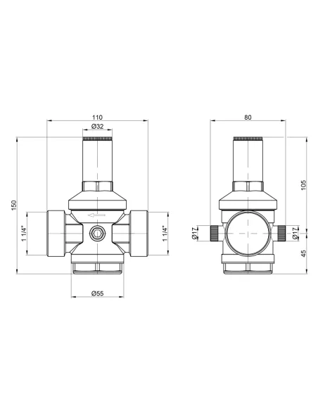 Редуктор тиску Icma 246 SD00008054 1,25 дюйми