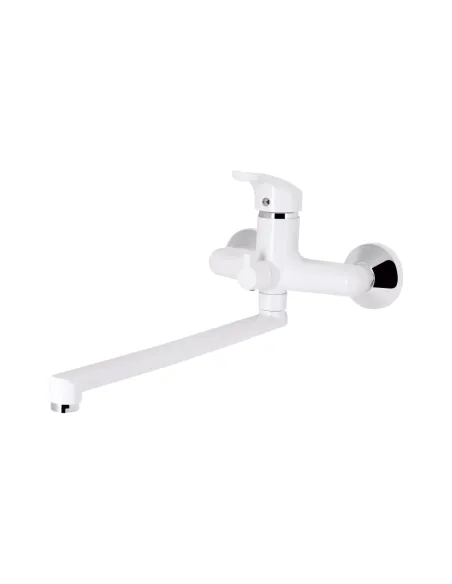 Смеситель для ванны Brinex BRIN36W005 36W 005 белый, пластик, длинный излив