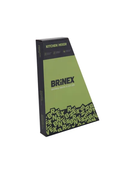 Смеситель для кухни Brinex Pure 015F BRIPUR015FBLM Black Matt черный