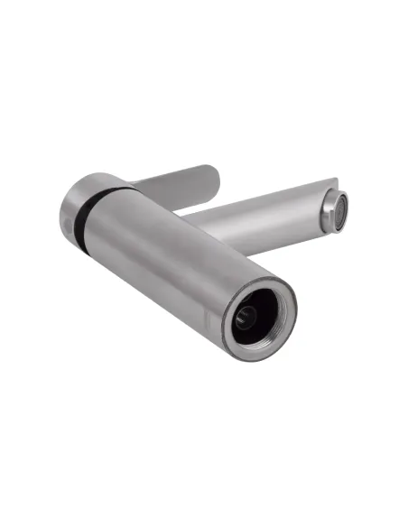 Змішувач для умивальника Brinex Pure 001F Nickel BRIPUR001FNKL